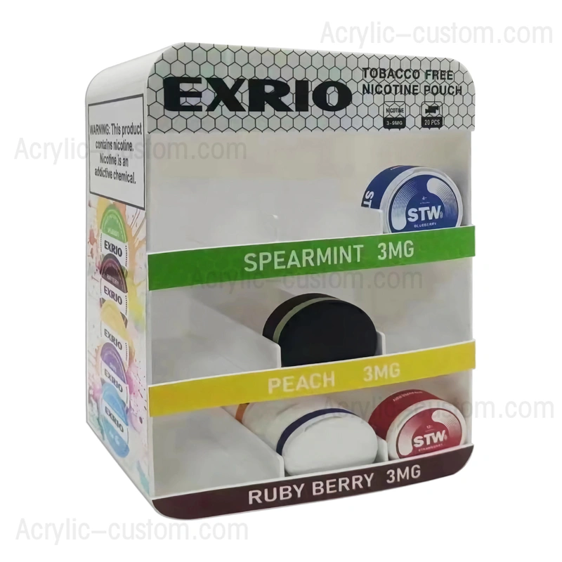 スヌースディスペンサーディスプレイケース - カスタムアクリルディスプレイケース