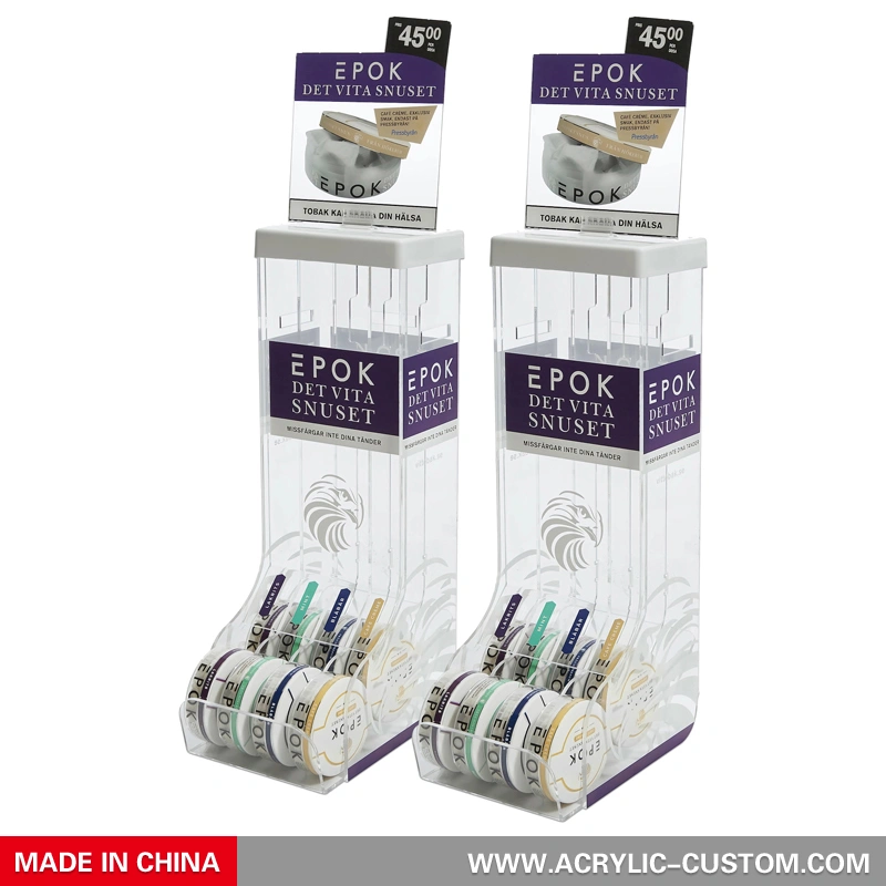 噛みタバコとスヌースのアクリルディスプレイケース
