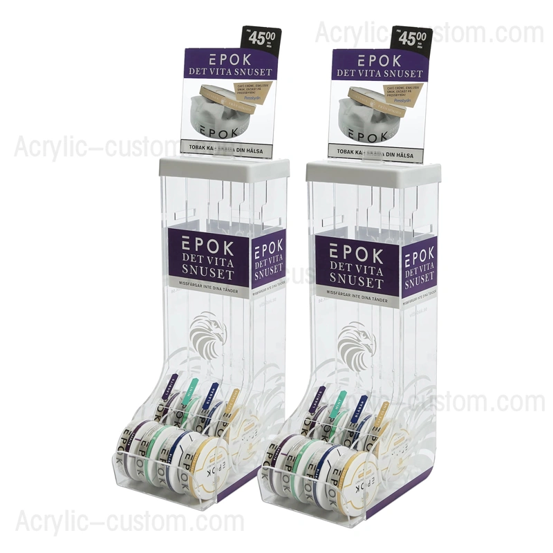 噛みタバコとスヌースのアクリルディスプレイケース