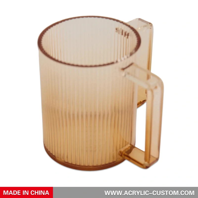 セピア色のアクリル製ウォッシュカップ | 両ハンドルのネティラット・ヤダイム・ウォッシュカップ