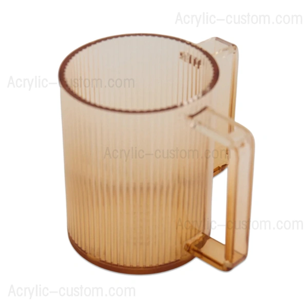 セピア色のアクリル製ウォッシュカップ | 両ハンドルのネティラット・ヤダイム・ウォッシュカップ