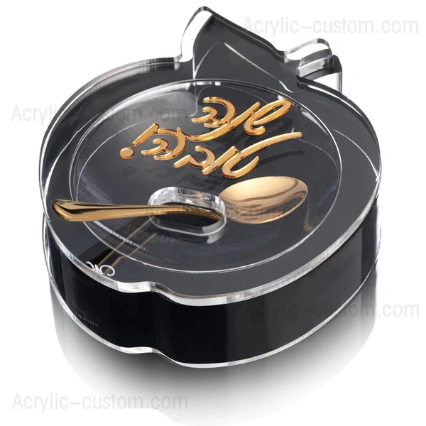 ダイカットアクリル製アップルハニーディッシュ | ルーサイト ロシュ・ハシャナ テーブルウェア