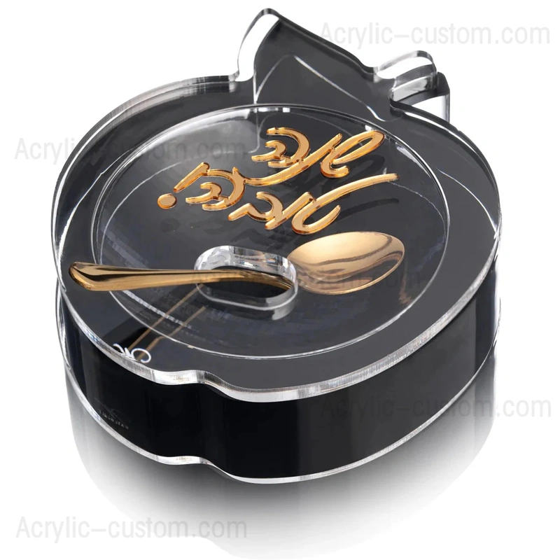 ダイカットアクリル製アップルハニーディッシュ | ルーサイト ロシュ・ハシャナ テーブルウェア