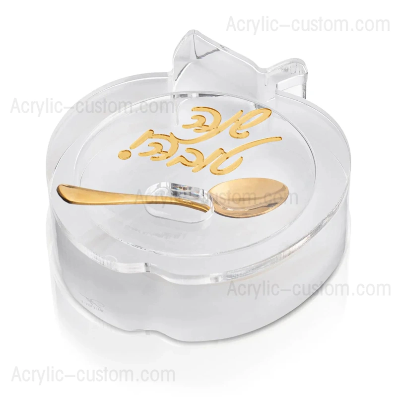 ダイカットアクリル製アップルハニーディッシュ | ルーサイト ロシュ・ハシャナ テーブルウェア