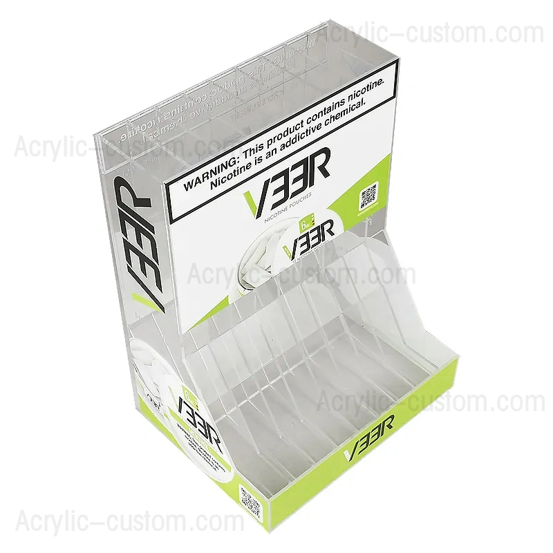 アクリル製スヌース缶ディスペンサー - 噛みタバコディスプレイラック