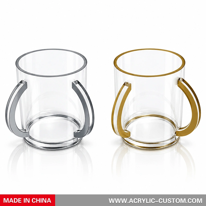 Acrylic Netilat Yadayim Wash Cup | Dual Handle Judaica Washing Cup