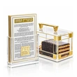 Lucite Bencher Set with 6 Birkat Hamazon Cards | Gold Judaica Holder