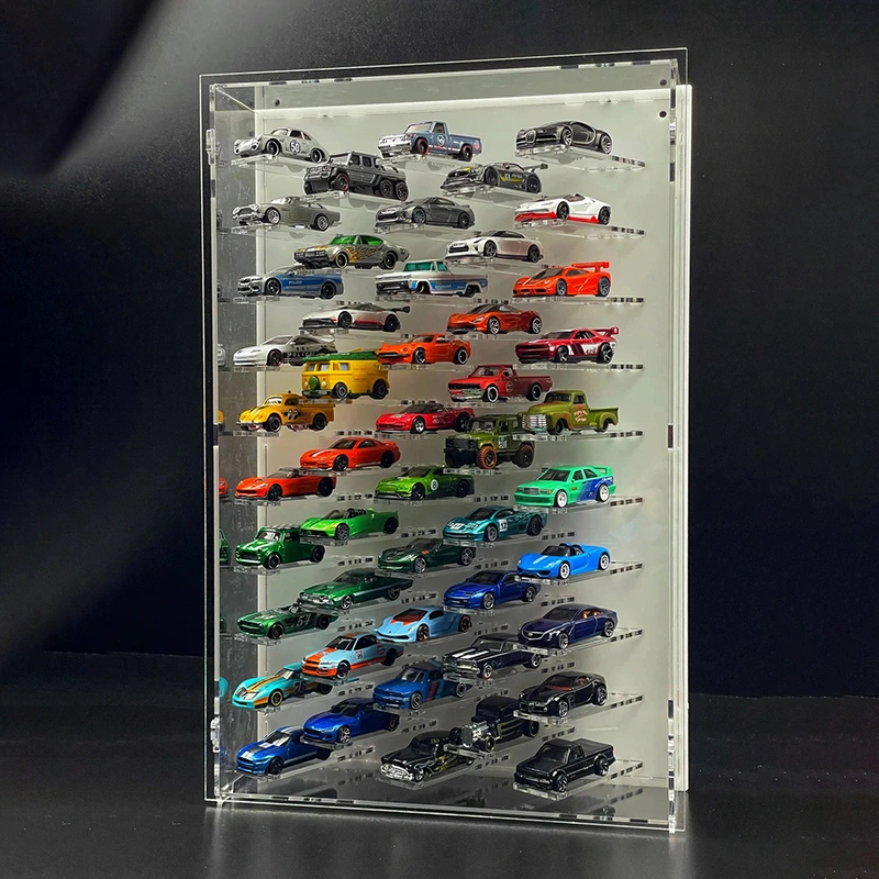 1/64 Diecast Car Display Case for Hot Wheels and Matchbox