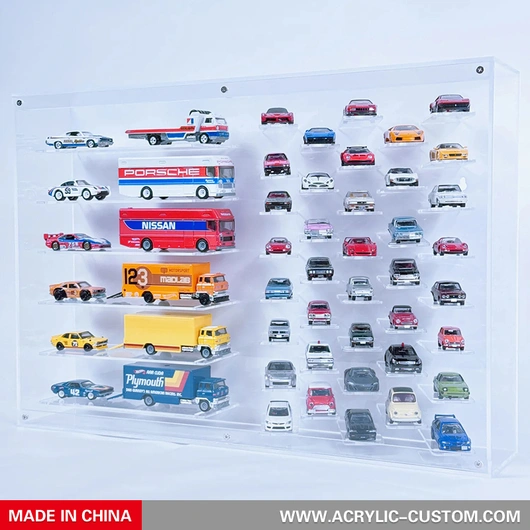 1/64 Diecast Display Case for 38 Cars & 6 Haulers
