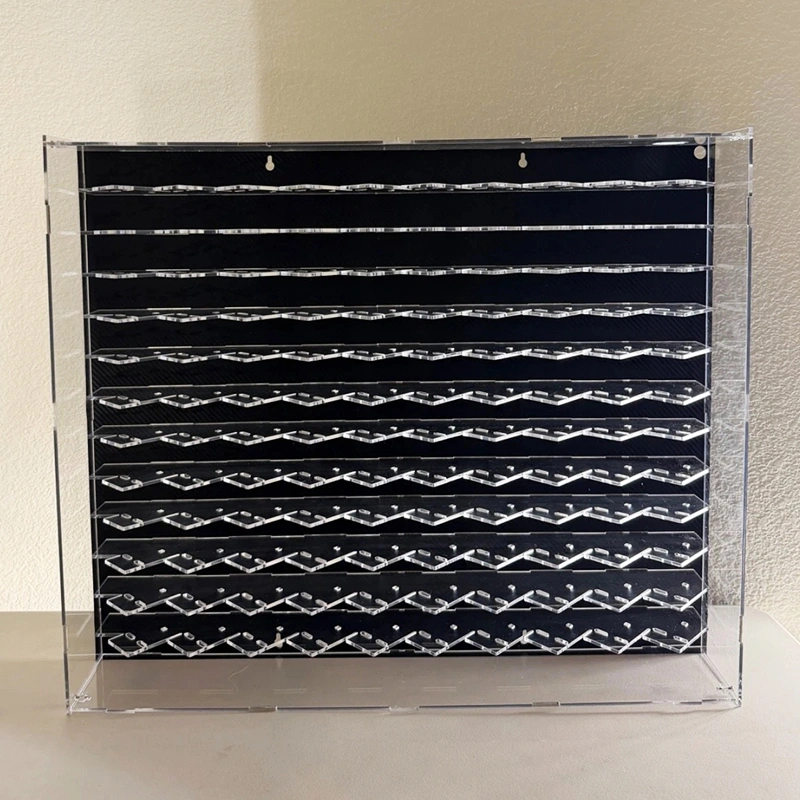 120-Car 1:64 Diecast Display Case with LED | Wall-Mount Acrylic Showcase
