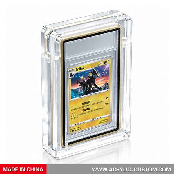 Acrylic PSA Card Display Case | Clear Magnetic Graded Card Protector