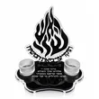 Lucite Shabbat Candle Tray with 2 Votive Holders | Modern Judaica