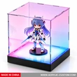 Acrylic Toy Figure Display Case with LED Light | Clear Collectible Showcase