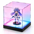 Acrylic Toy Figure Display Case with LED Light | Clear Collectible Showcase