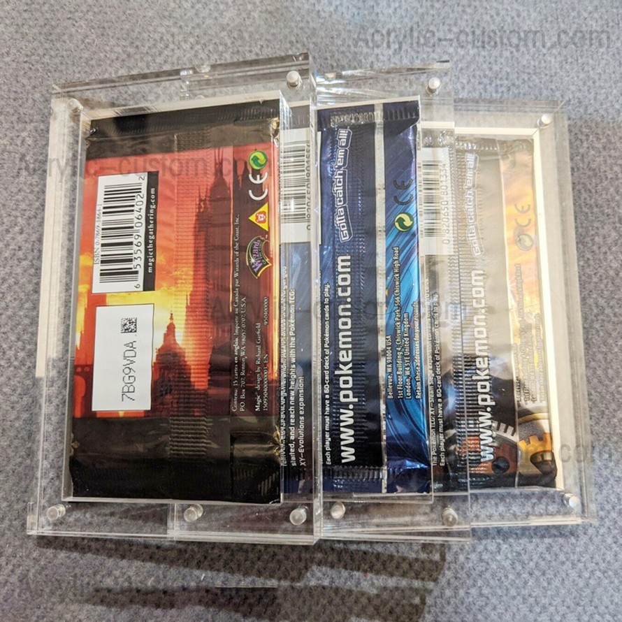 Pokemon booster pack holder acrylic case