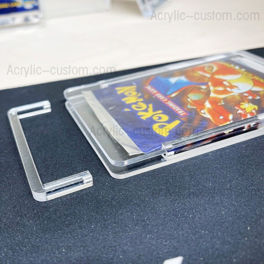 Boîte de présentation de pack de boosters acrylique Pokemon