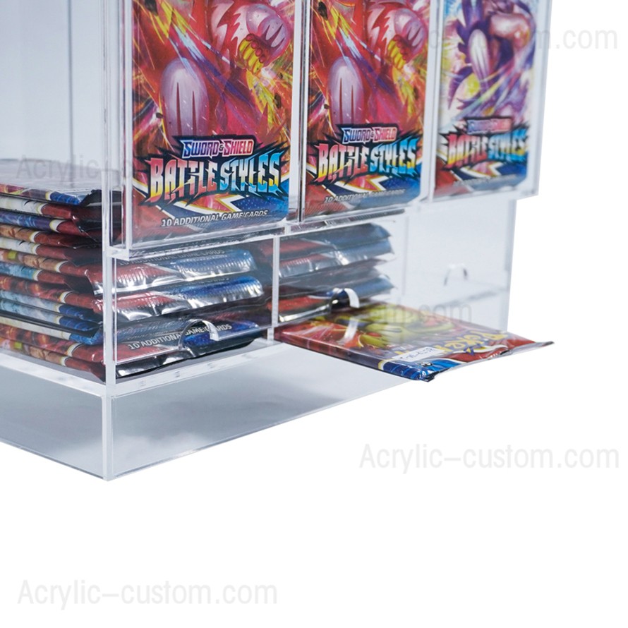 Acrylic Dispenser 3 Slot Pokemon Pack Dispenser 