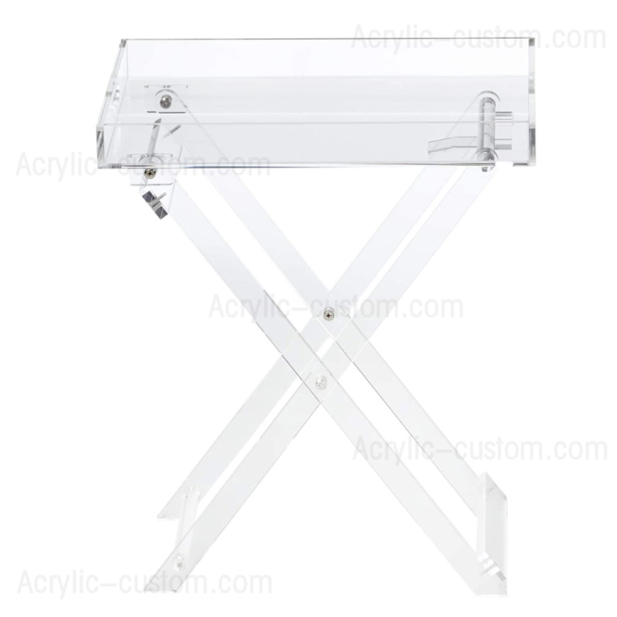 Acrylic Clear Folding Tray Table