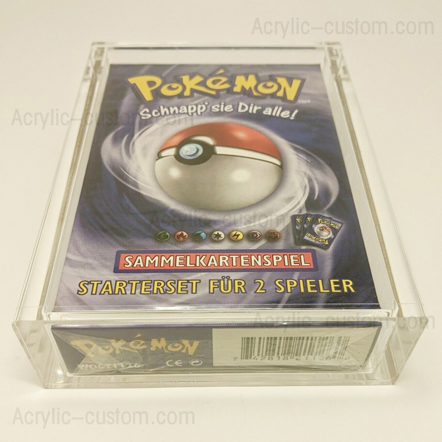 pokemon base starter deck booster box acrylic case