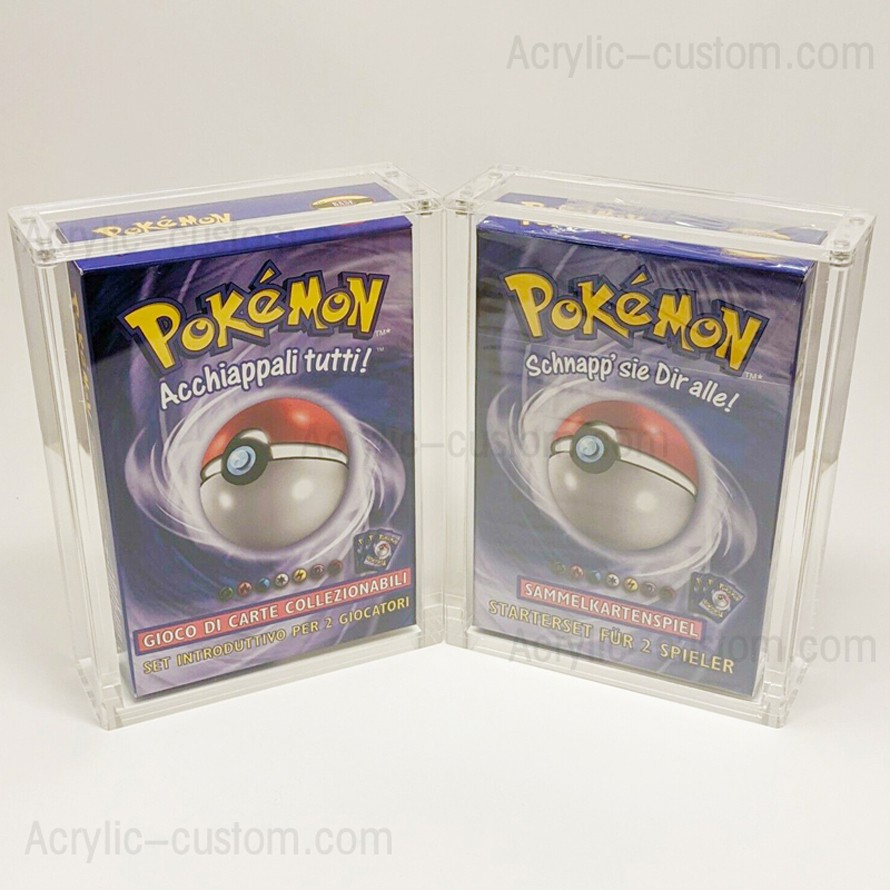 pokemon base starter deck booster box acrylic case