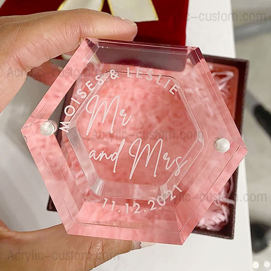 Personalized Acrylic Ring Box Wedding