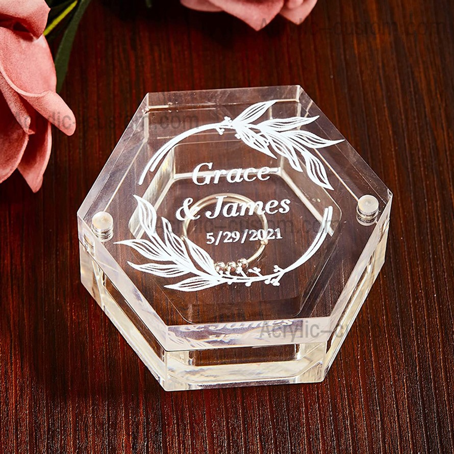 Personalized Acrylic Ring Box Wedding