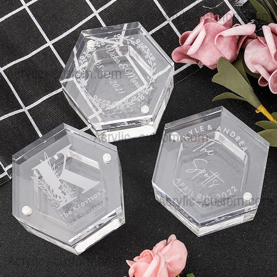 Personalized Acrylic Ring Box Wedding