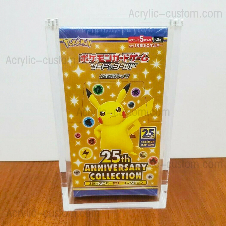 Estuche de acrílico japonés Pokemon Booster Display - Exhibición de tarjetas Pokemon