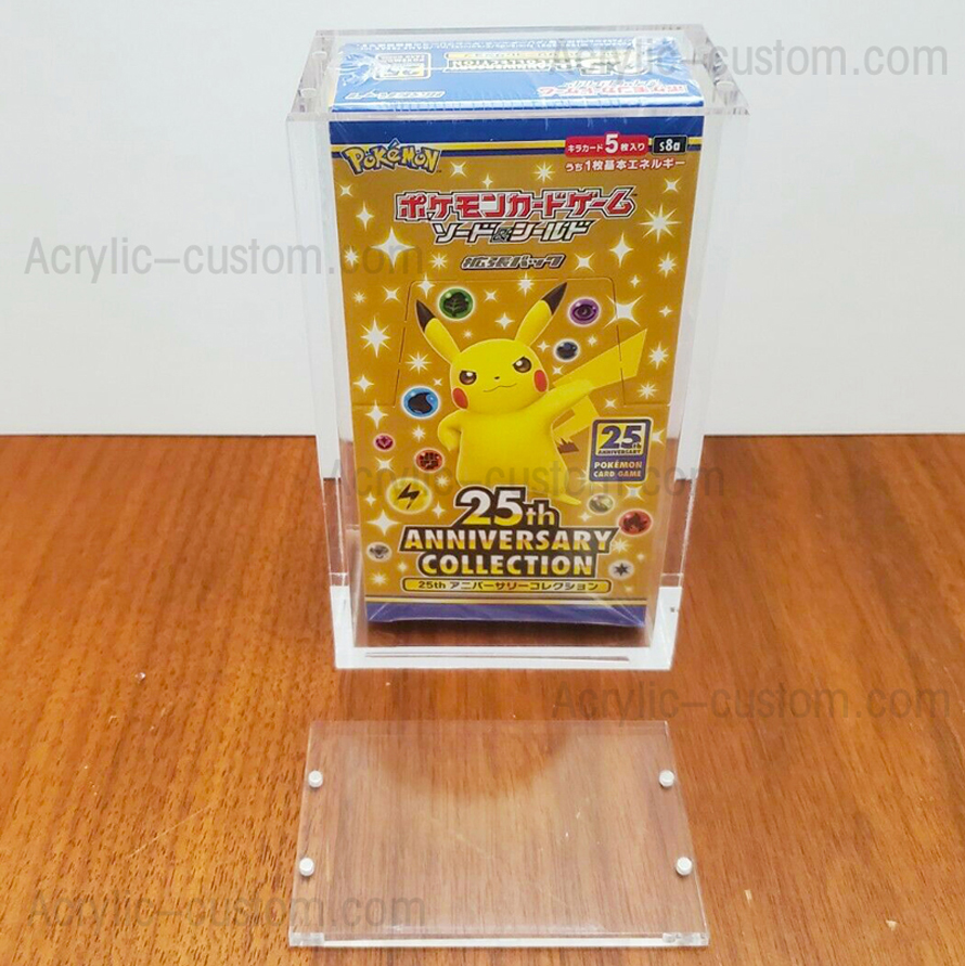 Estuche de acrílico japonés Pokemon Booster Display - Exhibición de tarjetas Pokemon