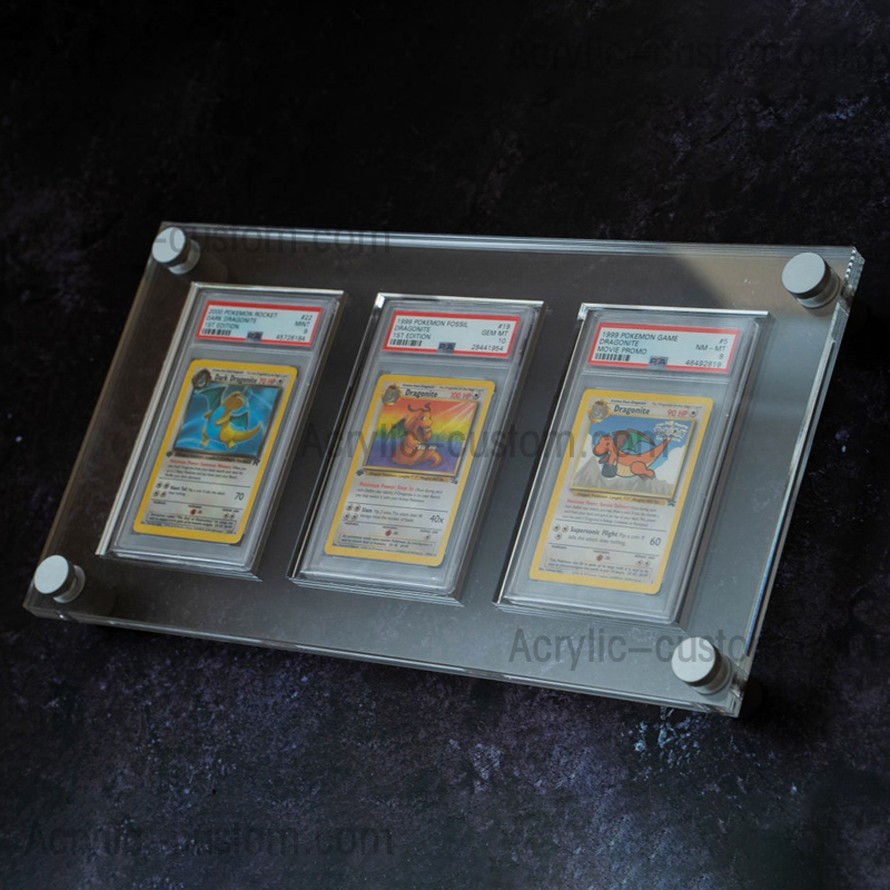 Pokemon Card PSA Slab Display Stand abgestufter Kartenhalter