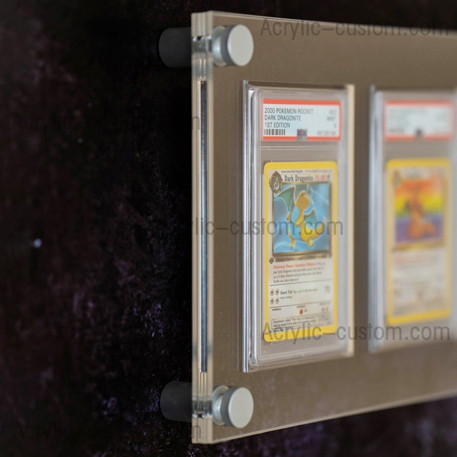 Pokemon Card PSA Slab Display Stand abgestufter Kartenhalter