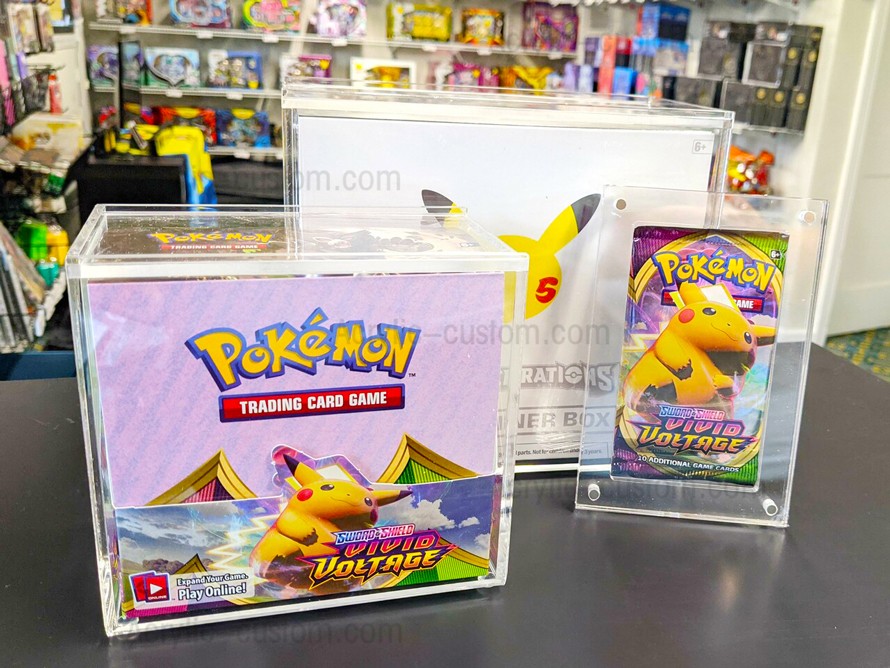 Acrylic Elite Trainer Box Display Case Pokemon Booster Case