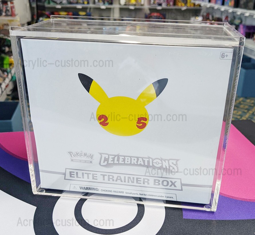 Vitrina de acrílico Elite Trainer Box Pokemon Booster Case