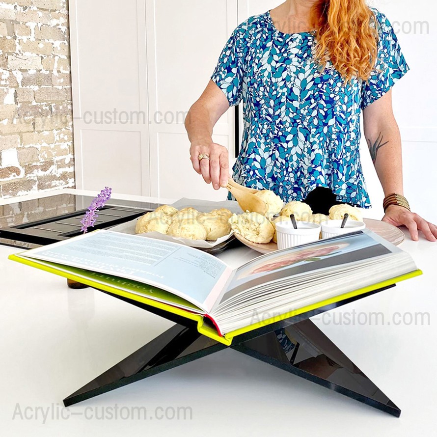 acrylic book stand modern open book stand