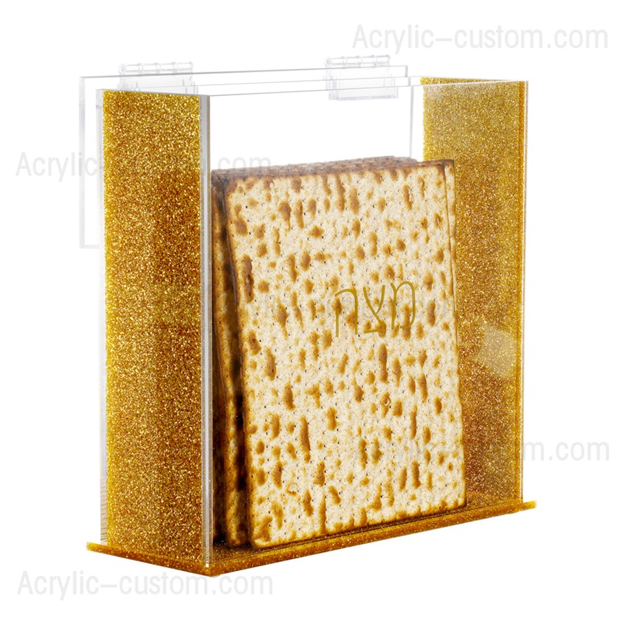 Mesa de Pascua Caja de Matzá Cajas de Lucite Matzá