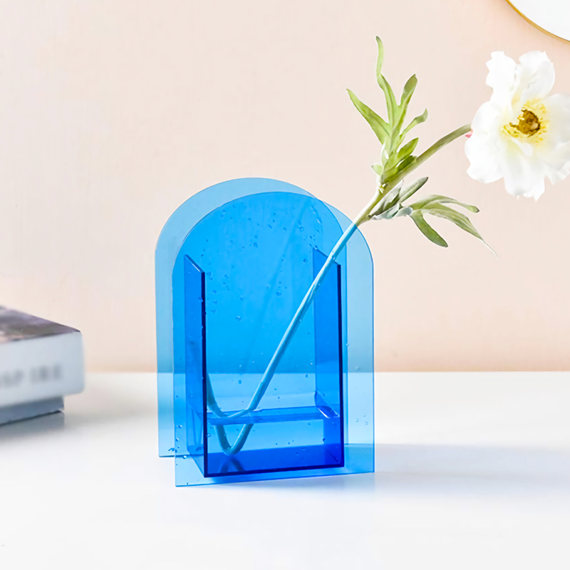 Acrylic Flower Vases for Home Decorations, Office Ornaments