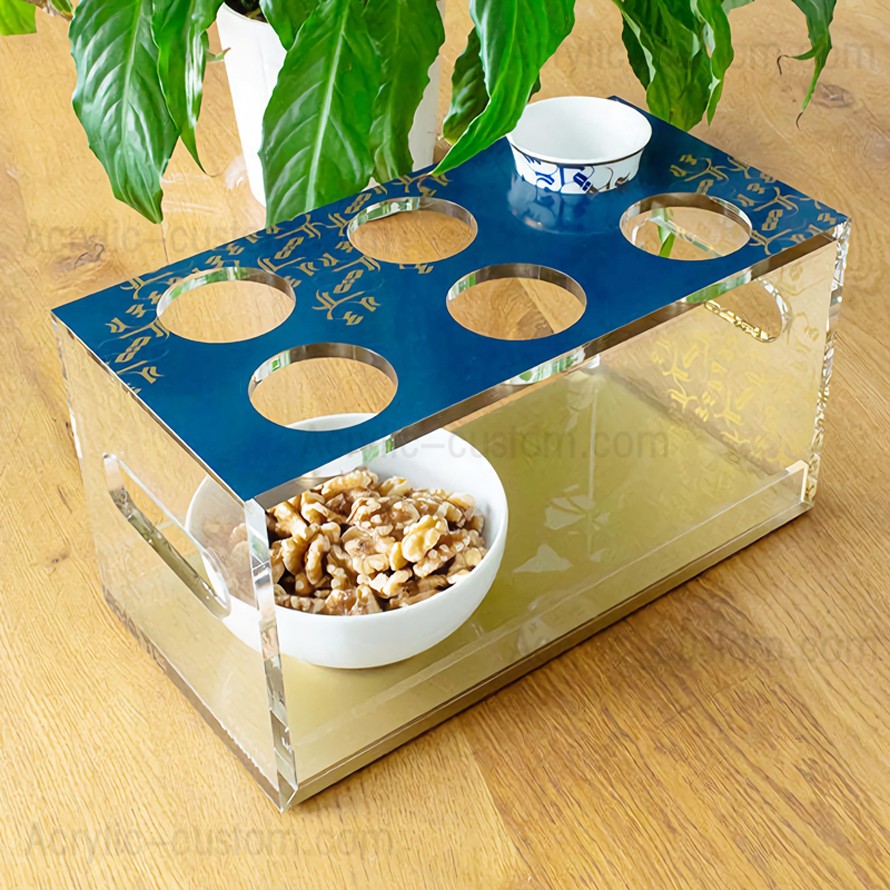 Acrylic Pattern Trays for Arabic Coffee Cup Holder