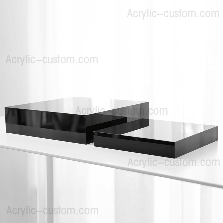 Black Acrylic Display Risers Acrylic Risers Set