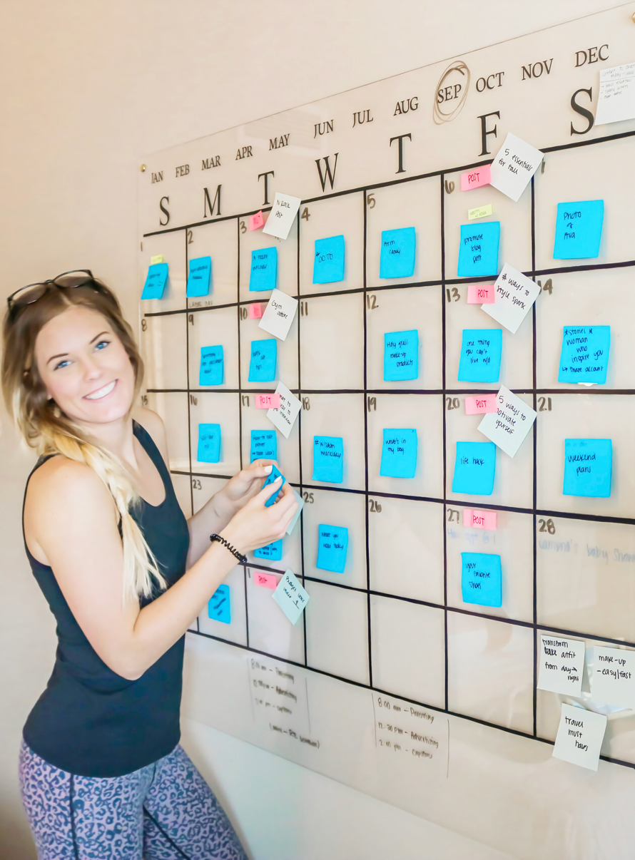 Dry Erase Acrylic Calendar