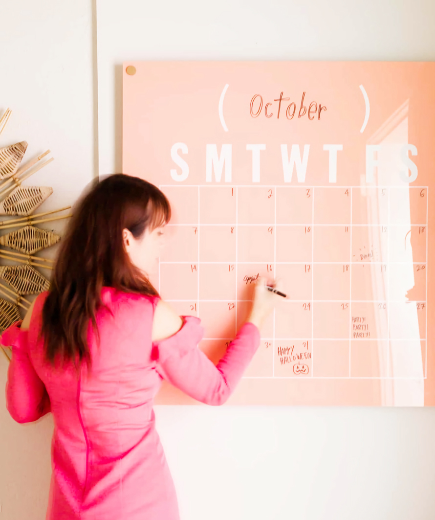 Personalized Acrylic Monthly Calendar