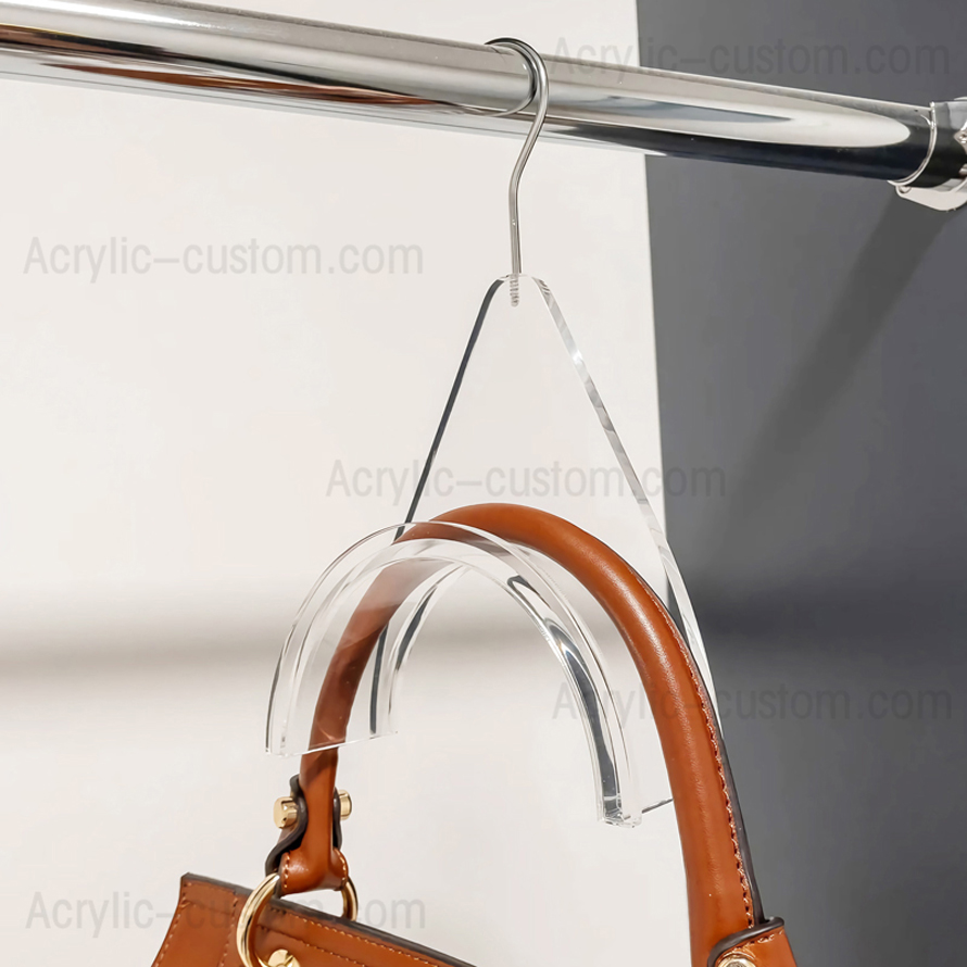 Clear Acrylic Purse Hangers Luxury Handbag Hangers with Hook