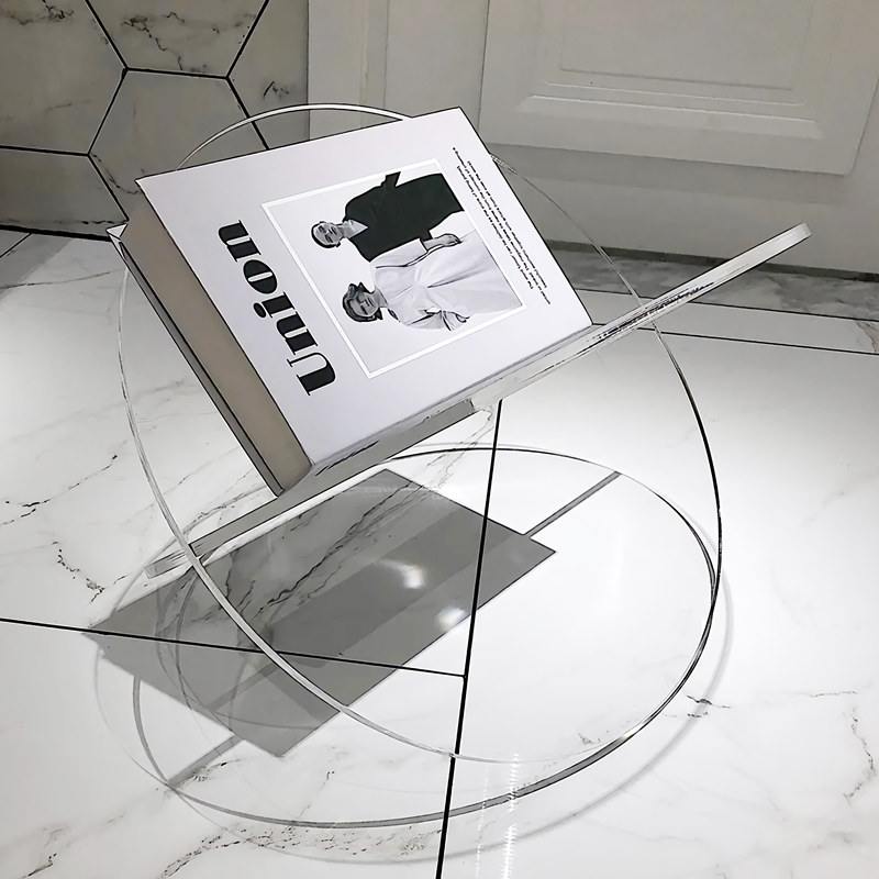 open acrylic reading book stand