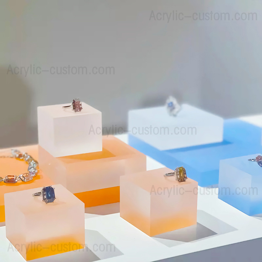 Acrylic Blocks Set for Jewelry Display Risers