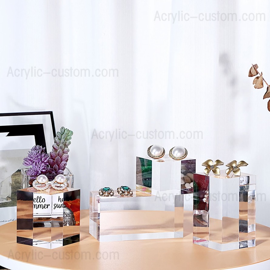 Cosmetics Perfume Display Block - Plexiglass Transparent Block