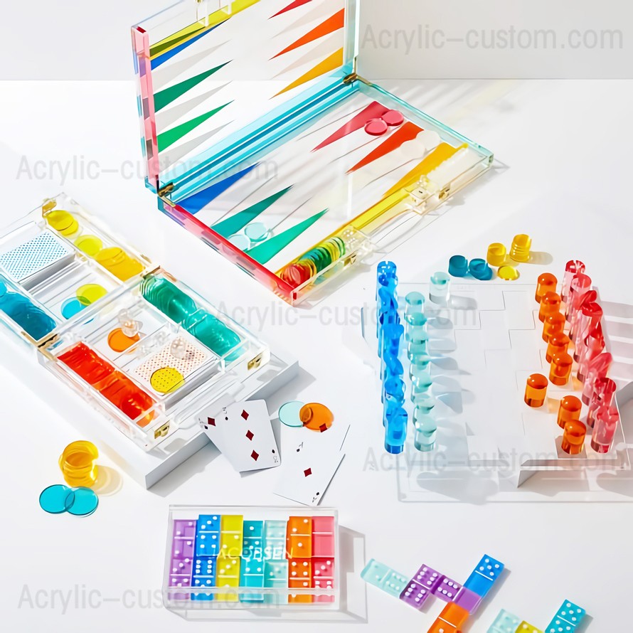 Acryl-Spielset – Lucite Backgammon