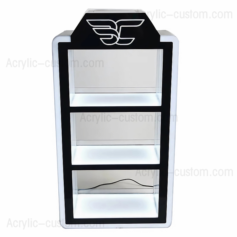 Acrylic Custom Retail LED Vapor Display Cases