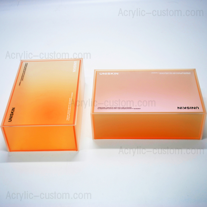 UV Gradient Acrylic Gift Box Custom - Acrylic Packaging Box