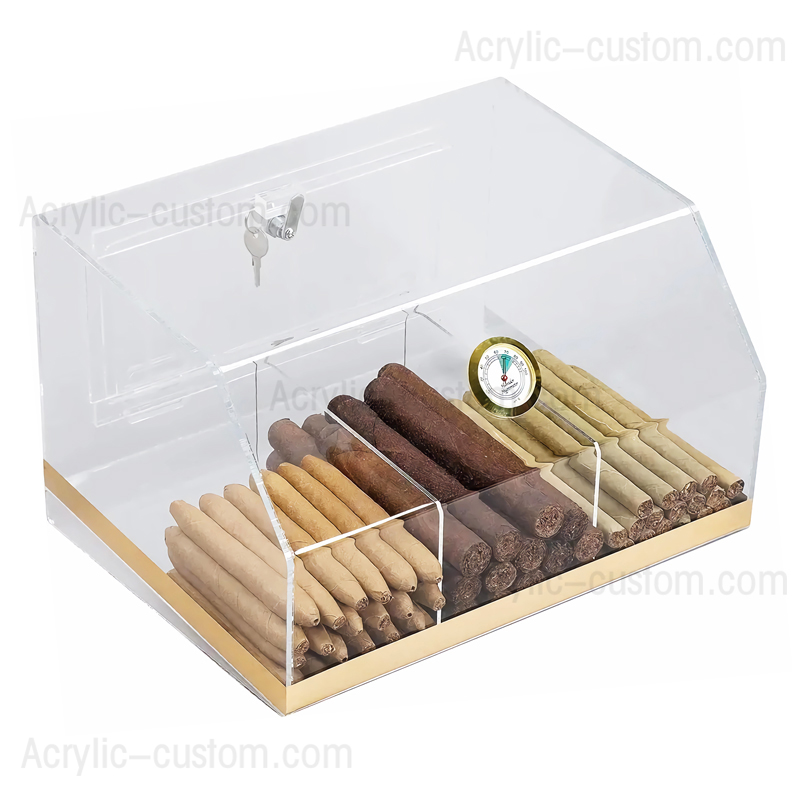 Humidor con pantalla acrílica de 75 puros