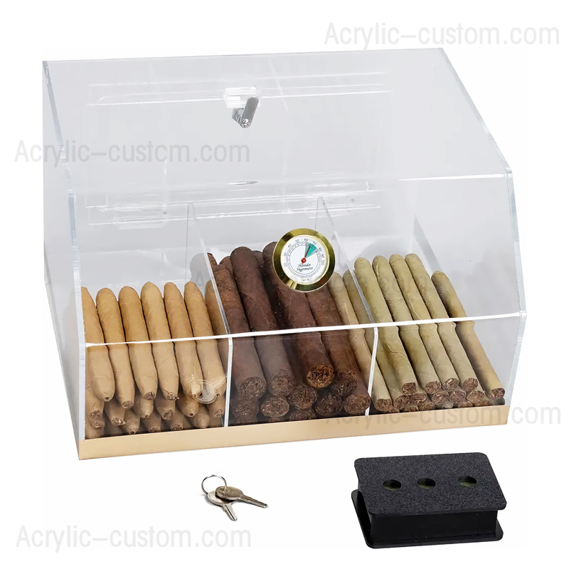 Humidor con pantalla acrílica de 75 puros