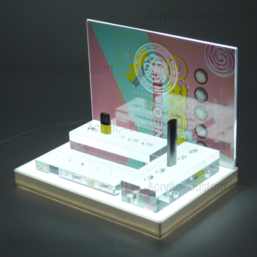 Acrylic LED Display Stand for vape pen